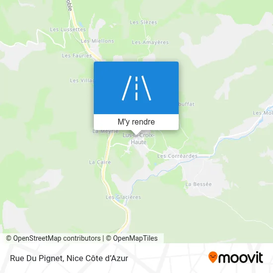 Rue Du Pignet plan