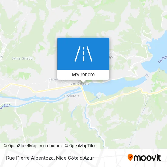 Rue Pierre Albentoza plan