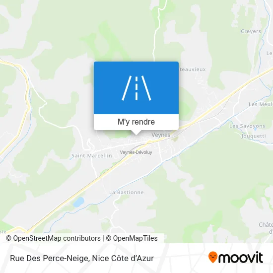Rue Des Perce-Neige plan