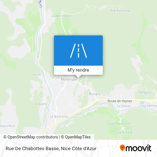 Rue De Chabottes Basse plan