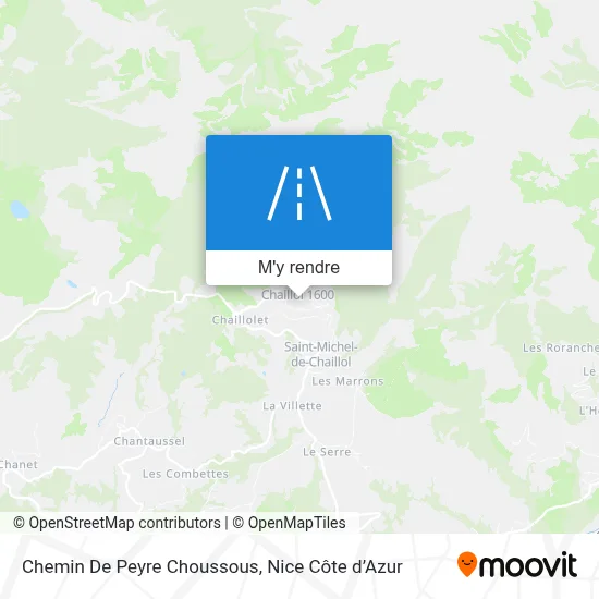 Chemin De Peyre Choussous plan