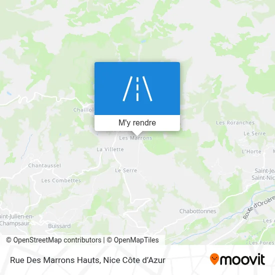 Rue Des Marrons Hauts plan