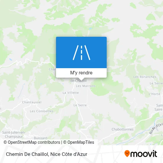 Chemin De Chaillol plan