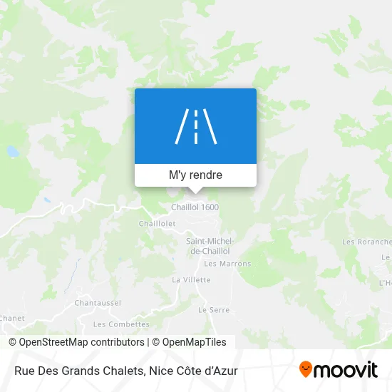 Rue Des Grands Chalets plan