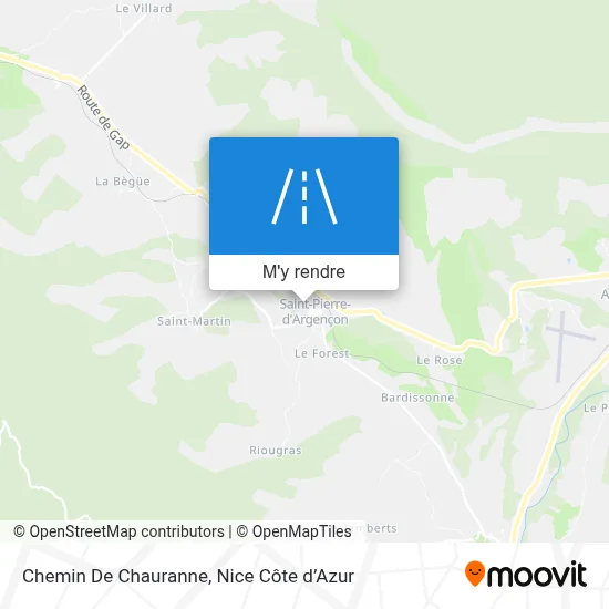 Chemin De Chauranne plan
