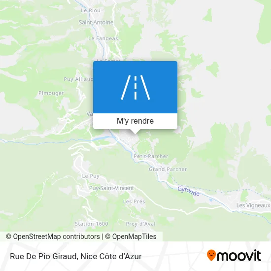 Rue De Pio Giraud plan