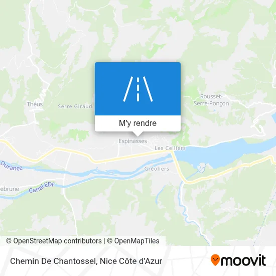 Chemin De Chantossel plan