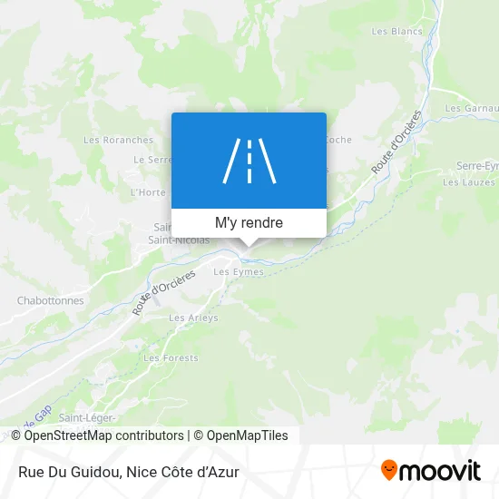 Rue Du Guidou plan