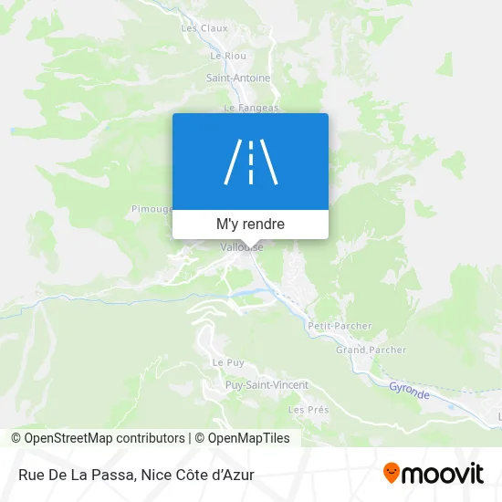 Rue De La Passa plan