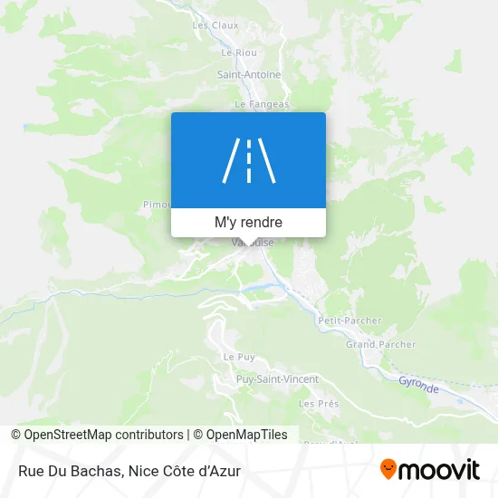 Rue Du Bachas plan