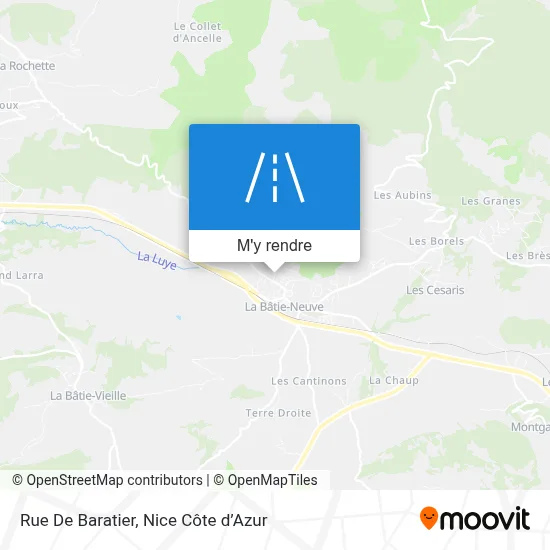 Rue De Baratier plan