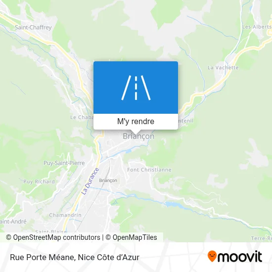 Rue Porte Méane plan