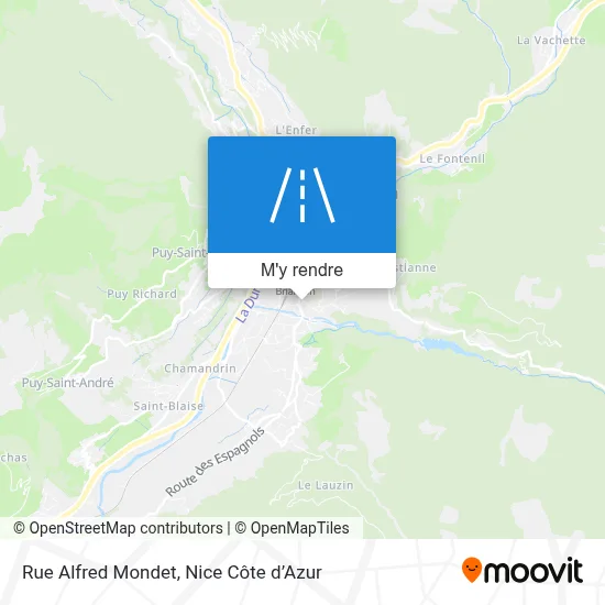 Rue Alfred Mondet plan