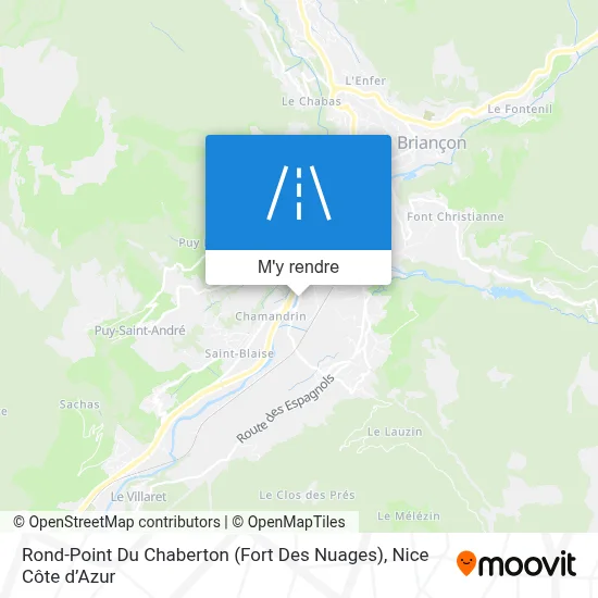 Rond-Point Du Chaberton (Fort Des Nuages) plan