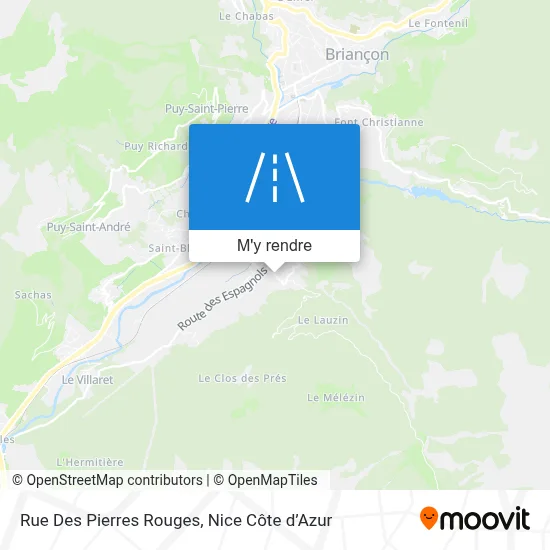 Rue Des Pierres Rouges plan