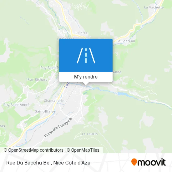 Rue Du Bacchu Ber plan