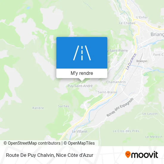 Route De Puy Chalvin plan