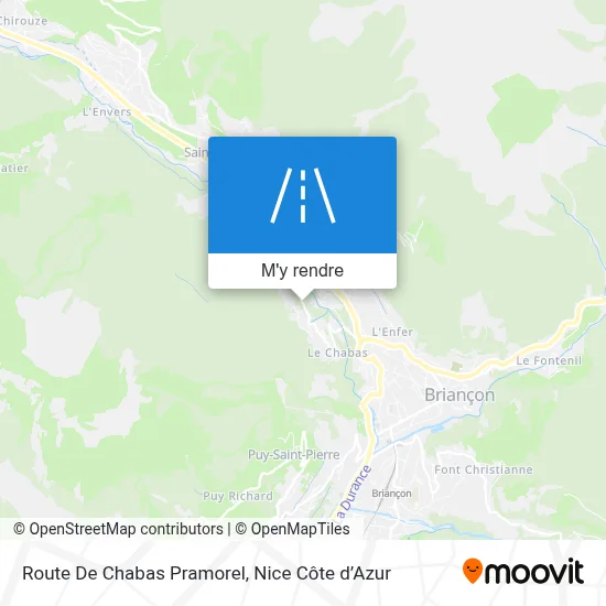 Route De Chabas Pramorel plan