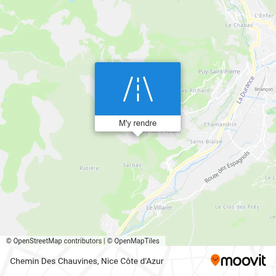 Chemin Des Chauvines plan
