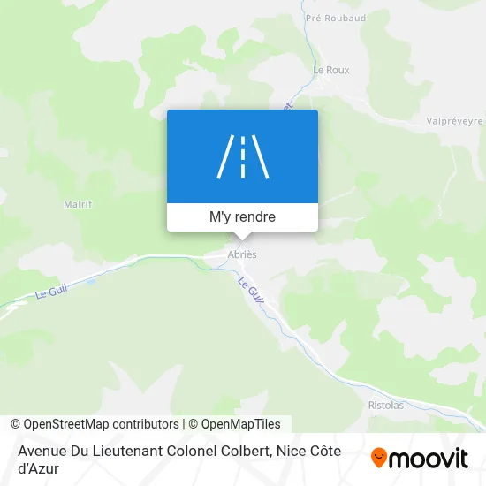 Avenue Du Lieutenant Colonel Colbert plan