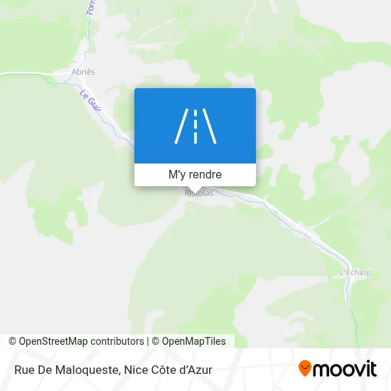 Rue De Maloqueste plan
