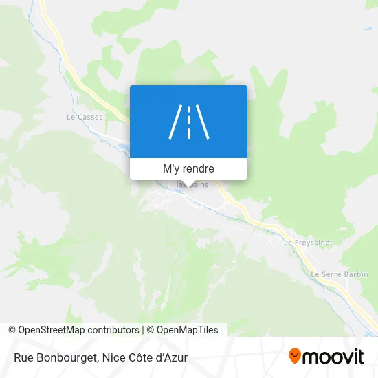 Rue Bonbourget plan