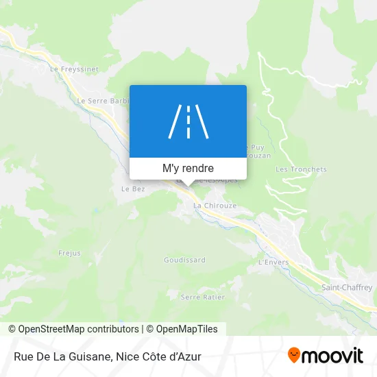 Rue De La Guisane plan