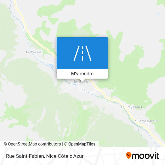 Rue Saint-Fabien plan