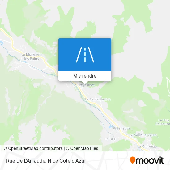 Rue De L'Aillaude plan