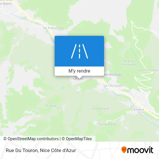 Rue Du Touron plan
