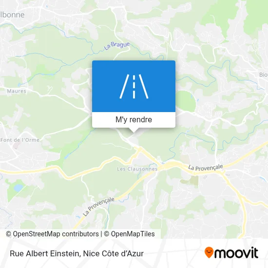 Rue Albert Einstein plan
