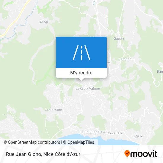 Rue Jean Giono plan