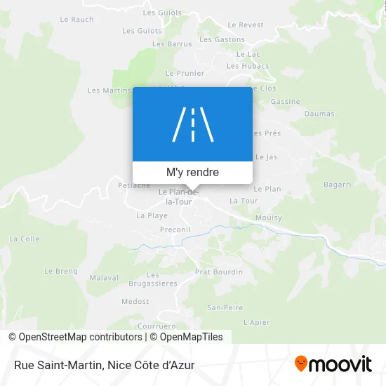 Rue Saint-Martin plan