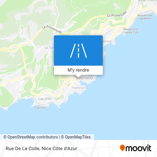 Rue De La Colle plan