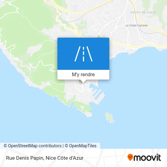 Rue Denis Papin plan