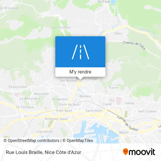 Rue Louis Braille plan