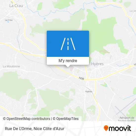 Rue De L'Orme plan
