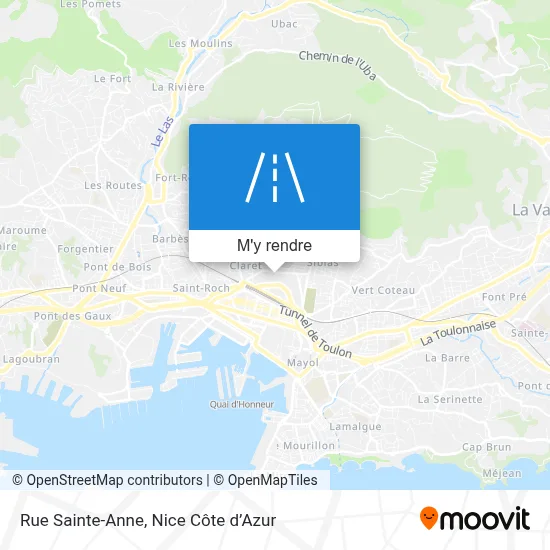 Rue Sainte-Anne plan