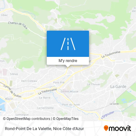 Rond-Point De La Valette plan