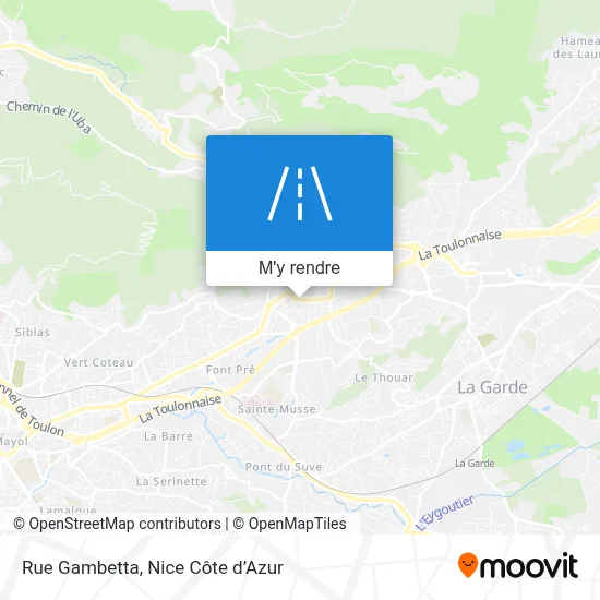 Rue Gambetta plan