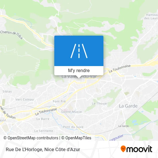 Rue De L'Horloge plan