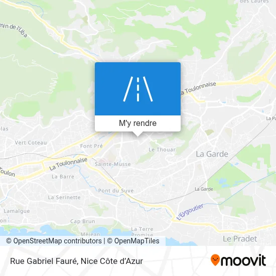 Rue Gabriel Fauré plan