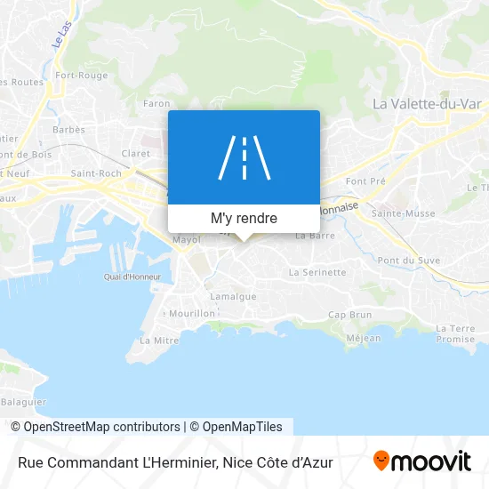 Rue Commandant L'Herminier plan