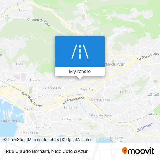 Rue Claude Bernard plan