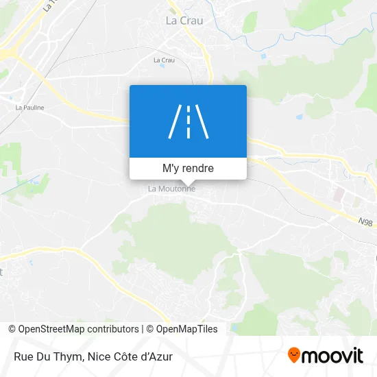 Rue Du Thym plan