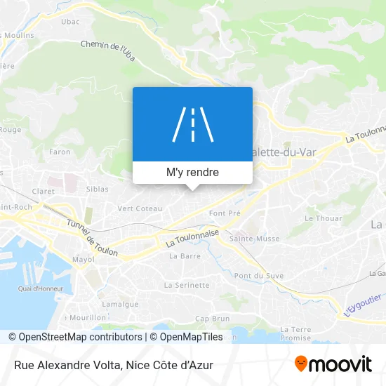 Rue Alexandre Volta plan