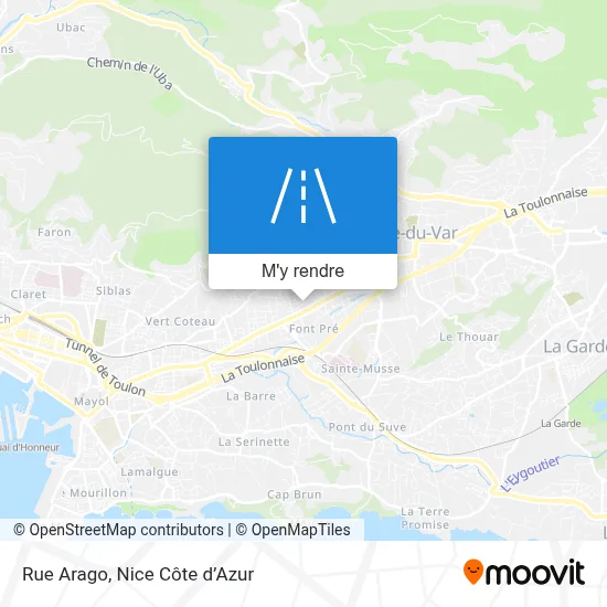 Rue Arago plan