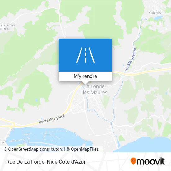 Rue De La Forge plan