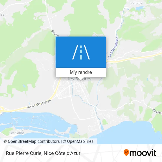 Rue Pierre Curie plan