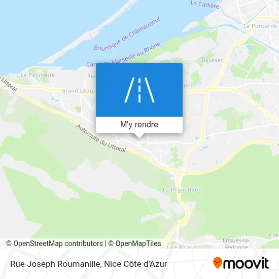 Rue Joseph Roumanille plan
